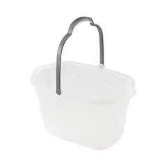 Casabella Plastic Multipurpose Cleaning Storage Caddy with Handle, 1.85 Gallon, Gray and Orange