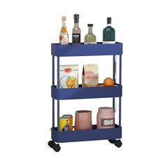 Kitchen Storage Kitchen Rack Floor-to-Ceiling Multi-Layer Removable Gap Storage Rack Daily Household Space-Saving Storage Rack Closet Shelves