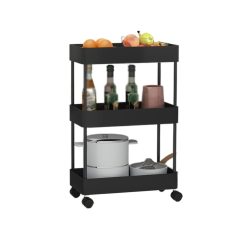 Kitchen Storage Kitchen Rack Floor-to-Ceiling Multi-Layer Removable Gap Storage Rack Daily Household Space-Saving Storage Rack Closet Shelves