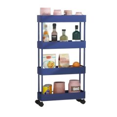 Kitchen Storage Kitchen Rack Floor-to-Ceiling Multi-Layer Removable Gap Storage Rack Daily Household Space-Saving Storage Rack Closet Shelves