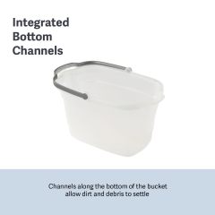 Casabella Plastic Multipurpose Cleaning Storage Caddy with Handle, 1.85 Gallon, Gray and Orange