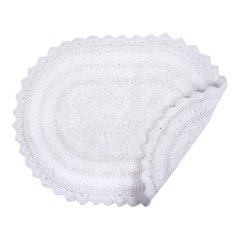 Crochet Collection Reversible Bath Mat, Round