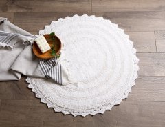 Crochet Collection Reversible Bath Mat, Round