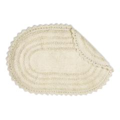 Crochet Collection Reversible Bath Mat, Round