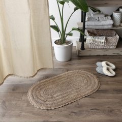 Crochet Collection Reversible Bath Mat, Round