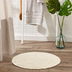 Crochet Collection Reversible Bath Mat, Round