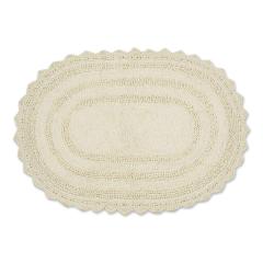 Crochet Collection Reversible Bath Mat, Round