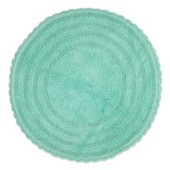 Crochet Collection Reversible Bath Mat, Round