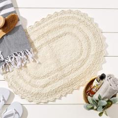 Crochet Collection Reversible Bath Mat, Round