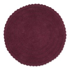 Crochet Collection Reversible Bath Mat, Round