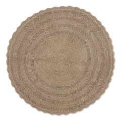 Crochet Collection Reversible Bath Mat, Round