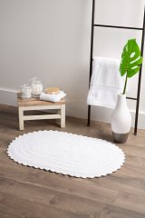 Crochet Collection Reversible Bath Mat, Round