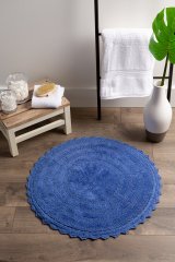 Crochet Collection Reversible Bath Mat, Round