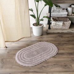 Crochet Collection Reversible Bath Mat, Round