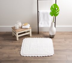 Crochet Collection Reversible Bath Mat, Round