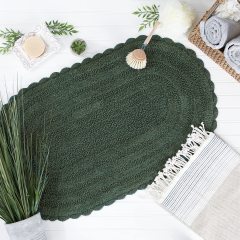 Crochet Collection Reversible Bath Mat, Round
