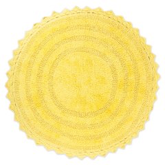 Crochet Collection Reversible Bath Mat, Round