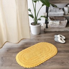 Crochet Collection Reversible Bath Mat, Round