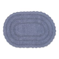 Crochet Collection Reversible Bath Mat, Round