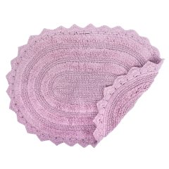 Crochet Collection Reversible Bath Mat, Round