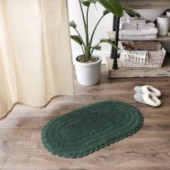 Crochet Collection Reversible Bath Mat, Round