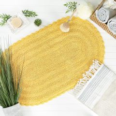 Crochet Collection Reversible Bath Mat, Round