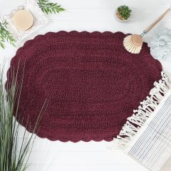 Crochet Collection Reversible Bath Mat, Round