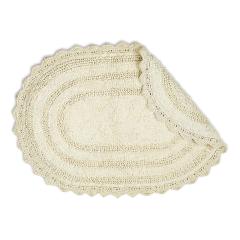 Crochet Collection Reversible Bath Mat, Round