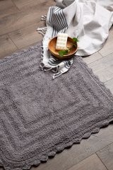 Crochet Collection Reversible Bath Mat, Round