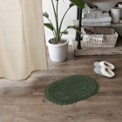 Crochet Collection Reversible Bath Mat, Round