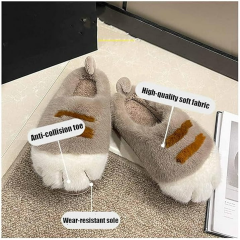 Cute Plush Cat Slippers - Cozy and Warm for Winter - Ultra-soft - Adorable Design