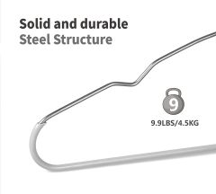 Non Slip Hangers-Heavy Duty Durable Clothes Hangers with Anti-slip Design for Various Coats