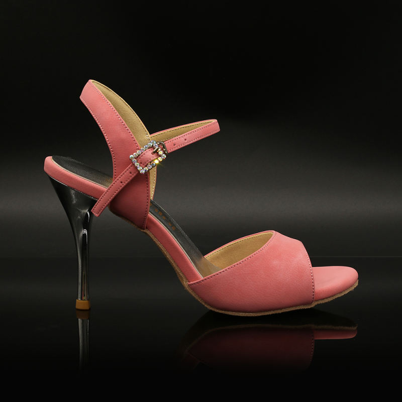 【True Color】Barbie Pink 9cm Tango Dance Shoes