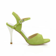【True Color】 Fresh Green 9cm Tango Dance Shoes