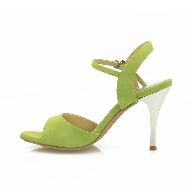 【True Color】 Fresh Green 9cm Tango Dance Shoes