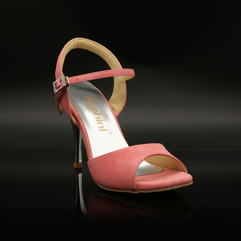 【True Color】Barbie Pink 9cm Tango Dance Shoes