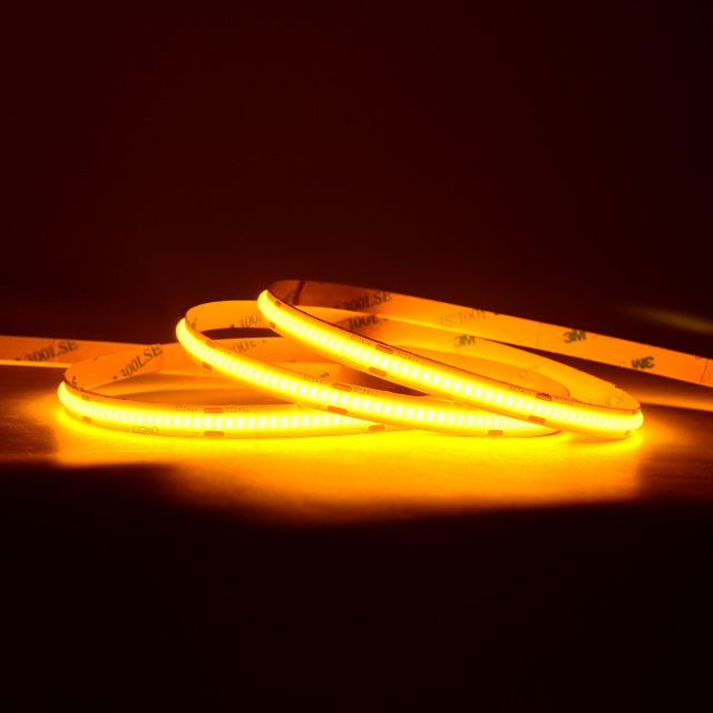 Yellow 480leds/m cob strip