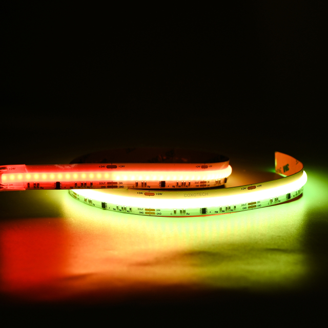 12mm 24V 840leds/m digital RGB COB led strip