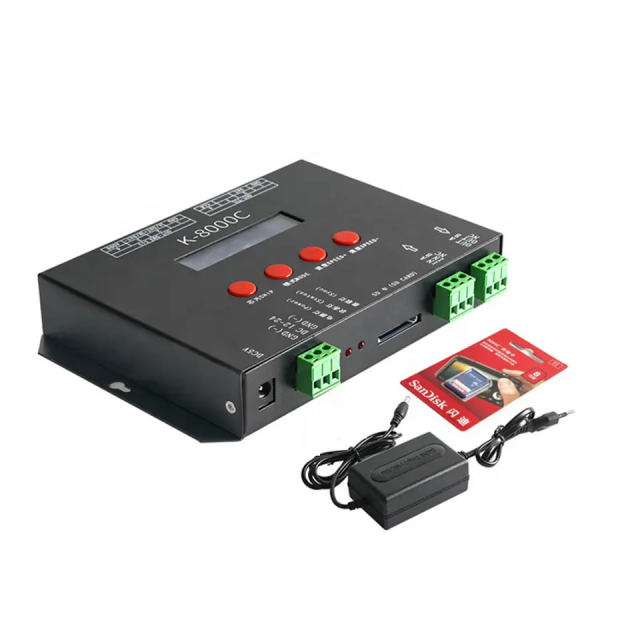K-8000C programmable digital with remote control ws2812b ws2811 DMX512 SPI pixel dmx led Controller