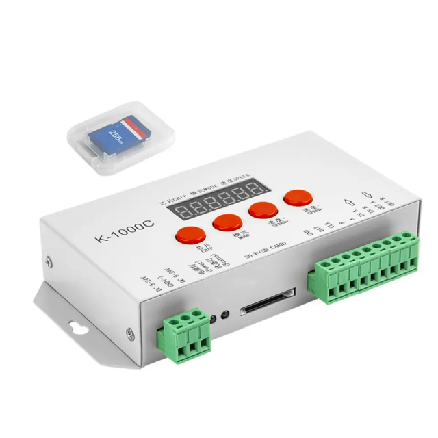 K-1000C programmable digital with remote control ws2812b ws2811 DMX512 SPI pixel dmx led Controller