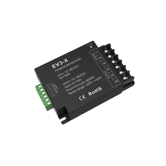 EV3-X 30A High Power Amplifier for RGB Controller