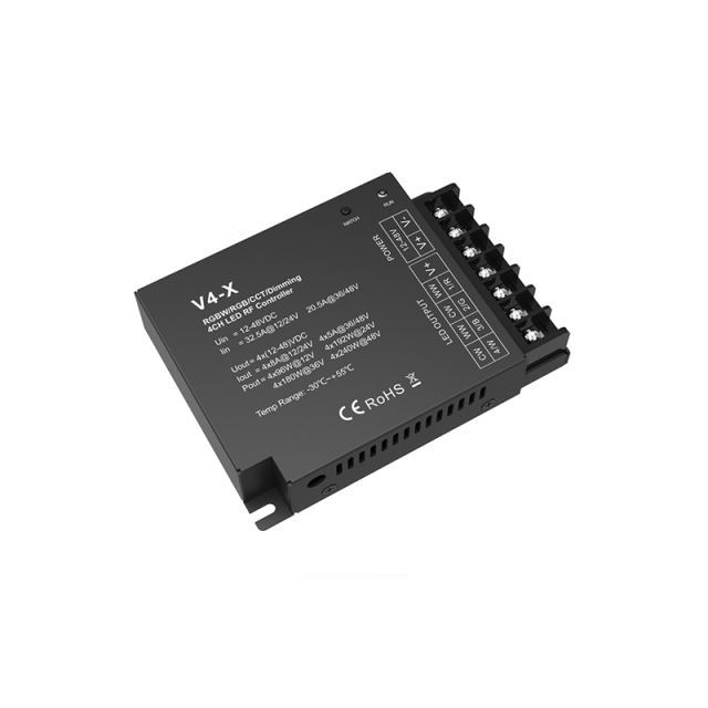V4-X High Power RF Dim/CCT/RGB/RGBW 4-In-1  Controller