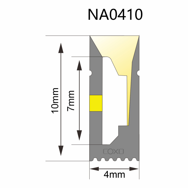 NA0410 4*10mm S-Type Neon Silicone Tube.