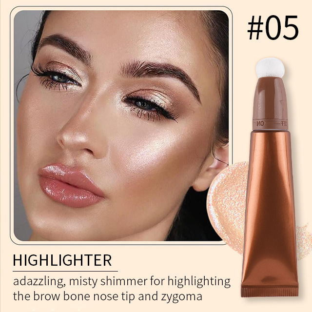 OEM Make Your Own Makeup High quality Liquid Highlighter Private label Custom For Face Body Highlighter Makeup