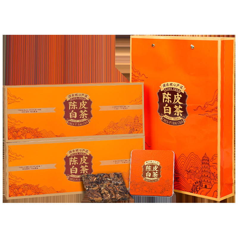 Fuding white tea tangerine peel white tea gift box, 180g/360g