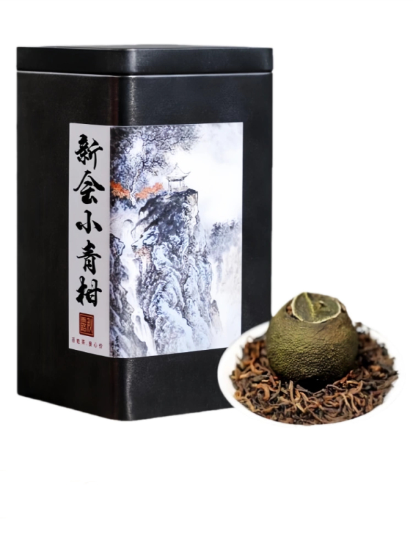Yunnan Pu'er Tea Xinhui Xiaoqinggan Ripe Tea Canned 500g