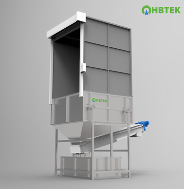 Organic waste unloading hopper