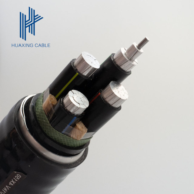 Low Voltage 4-core XLPE insulated aluminum alloy with interlocking armored rare earth aluminum alloy power cable