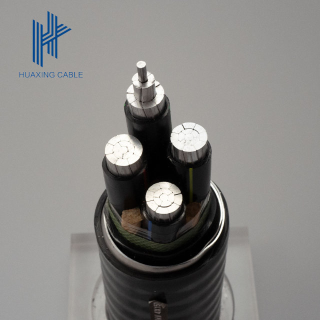 Low Voltage 4-core XLPE insulated aluminum alloy with interlocking armored rare earth aluminum alloy power cable