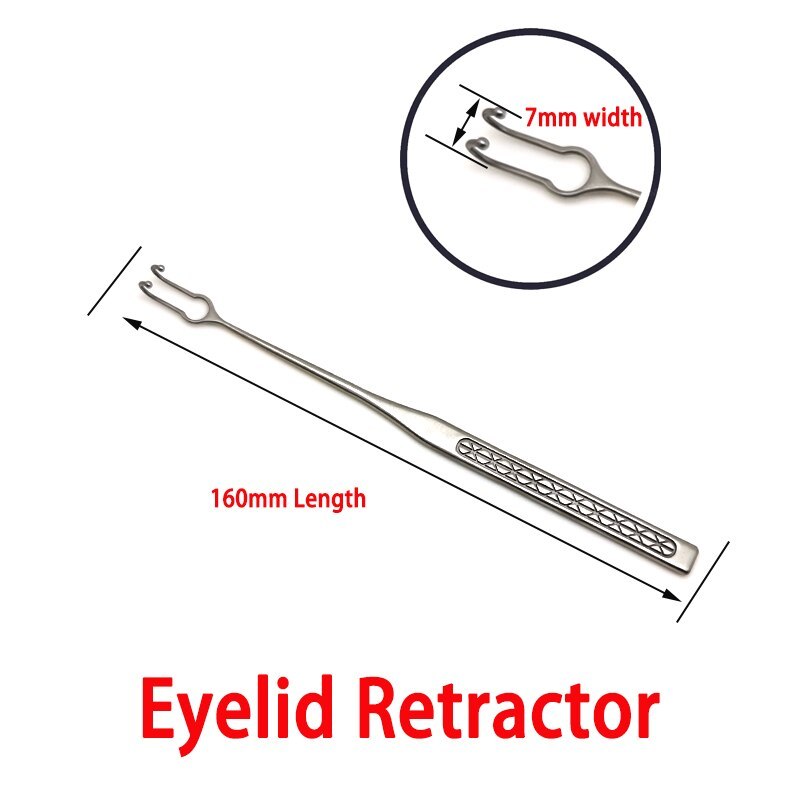 Eyelid Retractor Plastic Surgery Lacrimal Sac Rake Double Head Double Claws Eye bags Pull Hook DESMARRES Lid Retractors